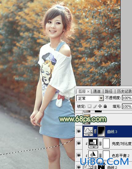 ps调出黄黄的暗调暖色调教程