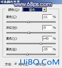 ps调出照片的暗蓝色调效果