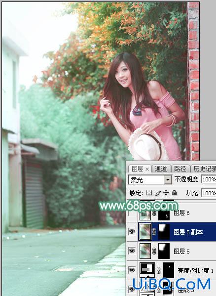 ps调出照片青红色调的照片教程