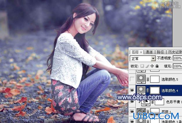 ps调出照片的暗蓝色调效果