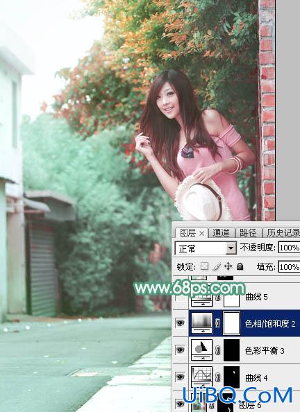 ps调出照片青红色调的照片教程