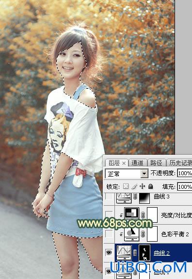 ps调出黄黄的暗调暖色调教程