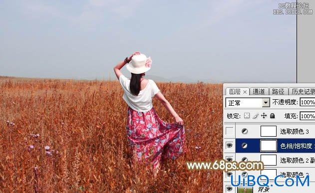 ps调出照片的青红色调教程