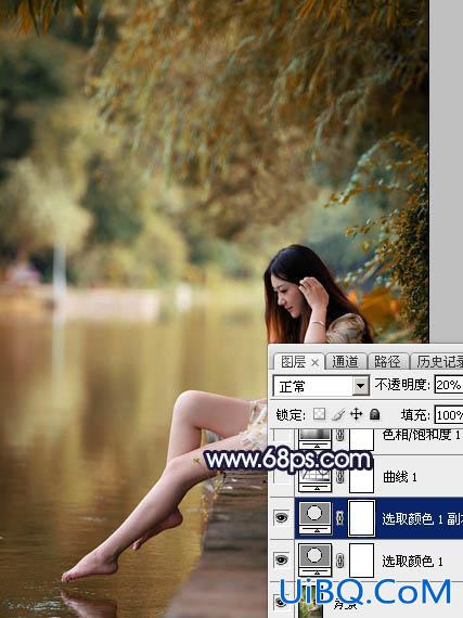 暗红色调！ps调出暗调的霞光色彩教程