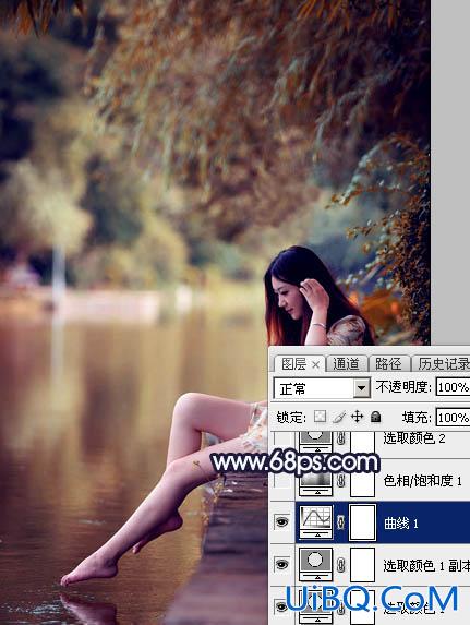 暗红色调！ps调出暗调的霞光色彩教程