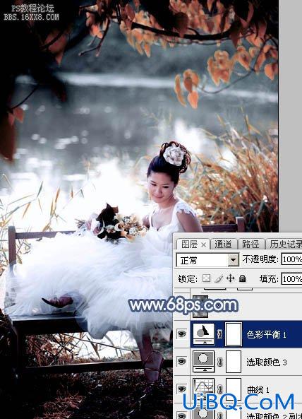 暗色调！ps调出暗红色调照片教程