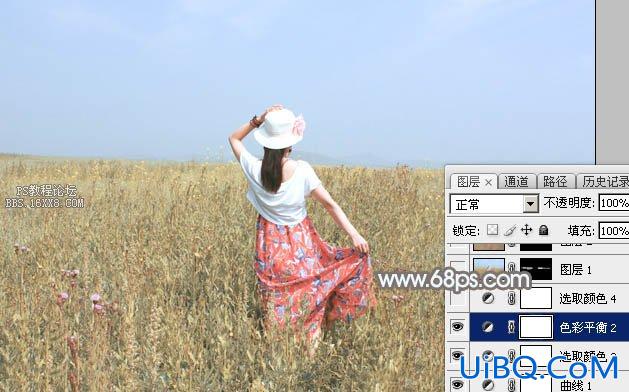 淡色调，ps调出淡淡的蓝色调效果教程
