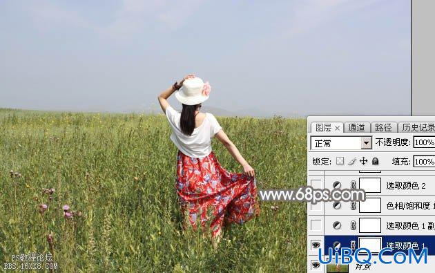淡色调，ps调出淡淡的蓝色调效果教程