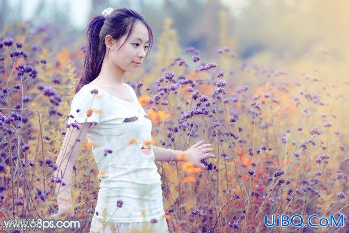 秋季色调，ps调也黄紫色照片效果教程