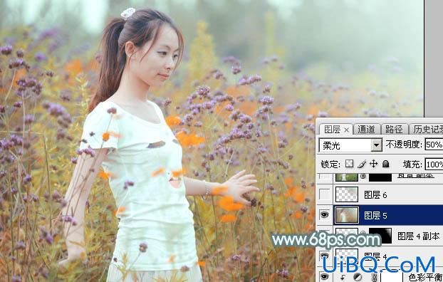 淡色调，ps调出秋季黄色调教程
