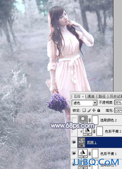 淡蓝色，ps调出照片淡蓝色调效果