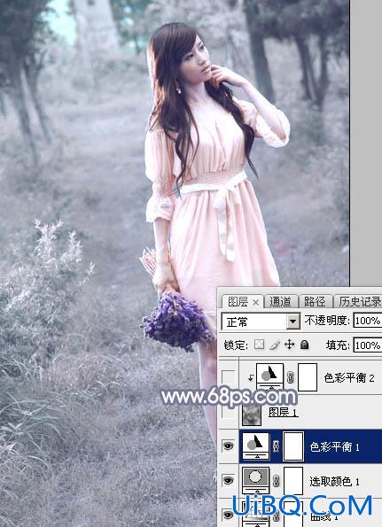 淡蓝色，ps调出照片淡蓝色调效果