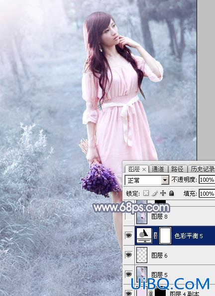 淡蓝色，ps调出照片淡蓝色调效果