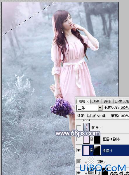 淡蓝色，ps调出照片淡蓝色调效果