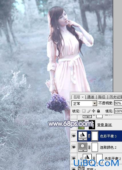 淡蓝色，ps调出照片淡蓝色调效果