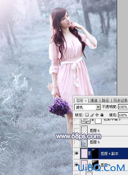 淡蓝色，ps调出照片淡蓝色调效果