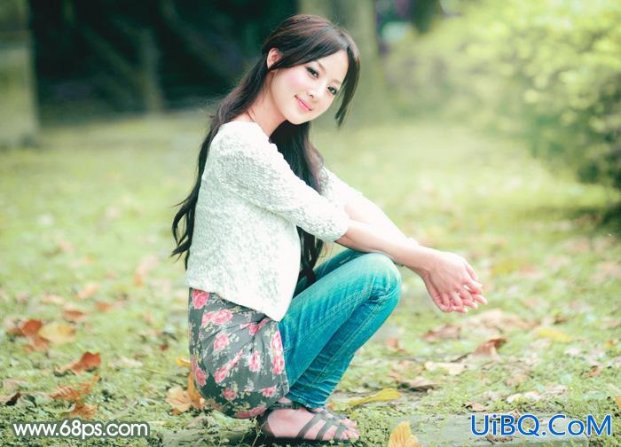 绿色调，ps调出淡淡的粉绿色调效果教程