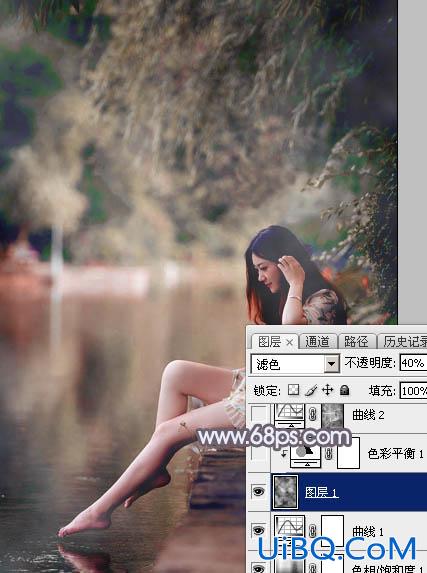紫色调，ps调出中性紫红色调教程