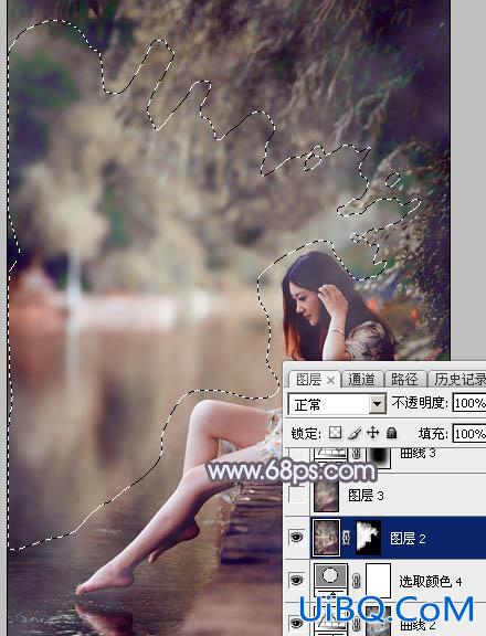紫色调，ps调出中性紫红色调教程