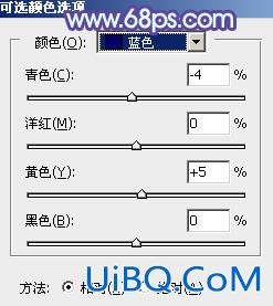 蓝色调，ps调情侣图片实例