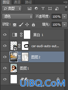 重曝效果，利用ps中的混合模式给人物制作炫酷的双重曝光照片