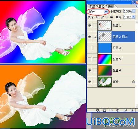 学习用ps钢笔工具和套索工具给白色半透明婚纱抠图。