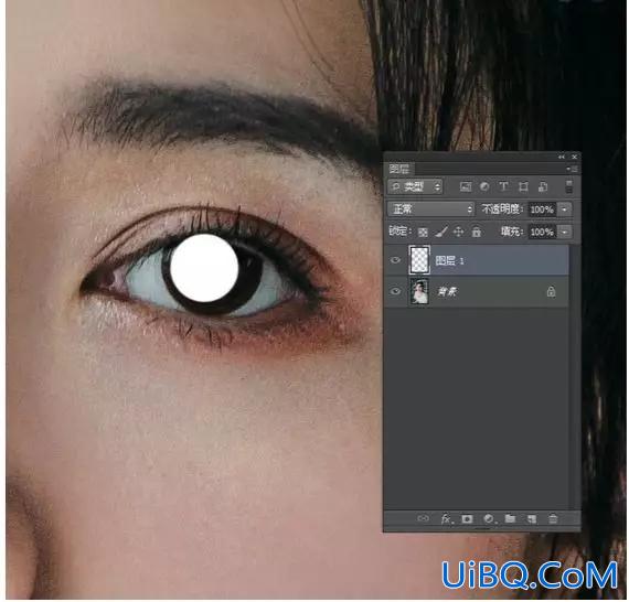 Photoshop修图技巧教程：学习修出人像通透的大眼睛，后期修出闪亮大眼。