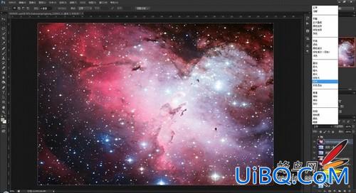 利用ps合成技术给可爱的小鹿图片制作出绚丽星空效果。