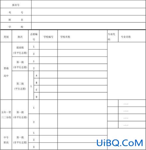 江西省初中升学规划表(江西中考志愿可以填几个)？