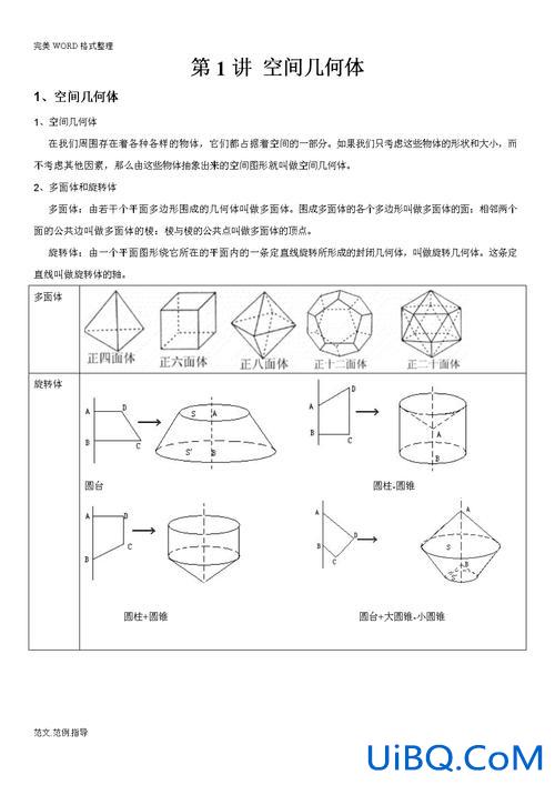 立体几何对口升学考点归纳(立体几何单招数学基础知识点)？