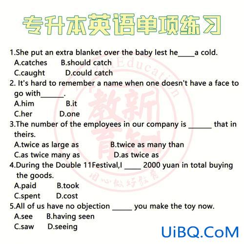 英语专升本练习？专升本英语考什么？