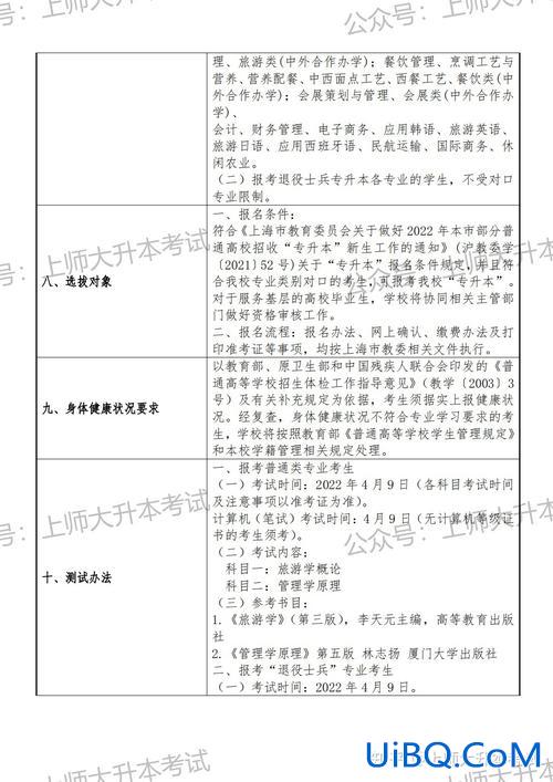 上海师范大学专升本招生简章 上海可以专升本的学校有哪些？
