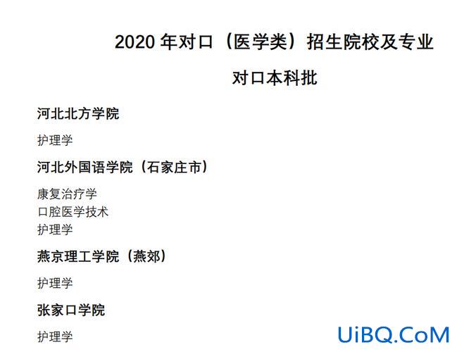 医学类对口升学？医学类对口单招有什么专业？