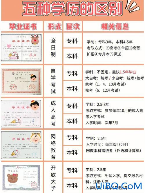 提升学历的几个证书图片 初中学历可以考什么证，怎么提升学历？