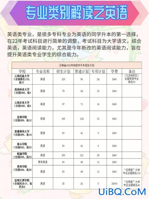 专升本英语师范专业，旅游英语升本科可以升哪些专业？