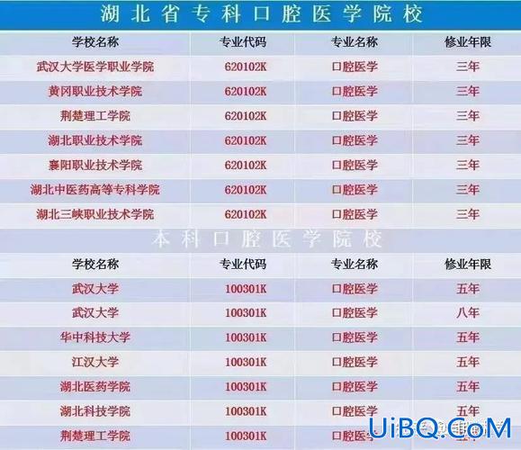 口腔科专升本 口腔医学专科可以升哪些本科学校？