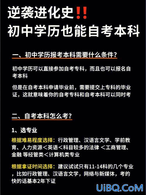 初中毕业自学怎么提升学历(只有初中的学历，想提升学历有哪些途径呢)？