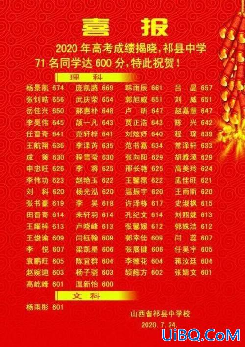 山西祁县中学高考升学率？山西有哪些好高中？