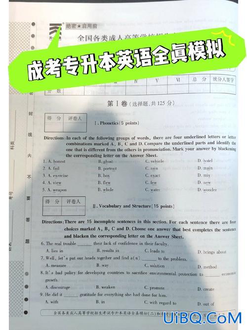 成人高考政治专升本试卷及答案 成人高考专升本政治英语医学综合加起来总共多少分？