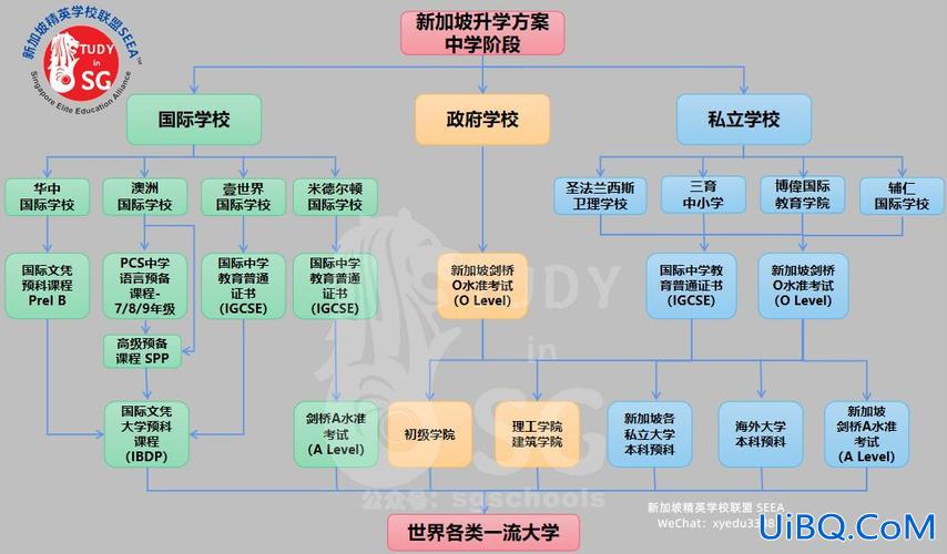 新加坡中学升学的路线图？新加坡的升学制度？