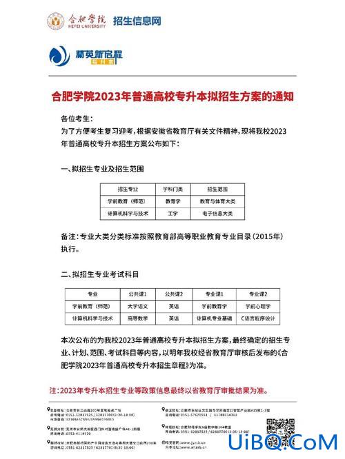 合肥学院专升本考纲 公办大专哪些学校可以升本？